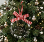 Bolas de Navidad con frase