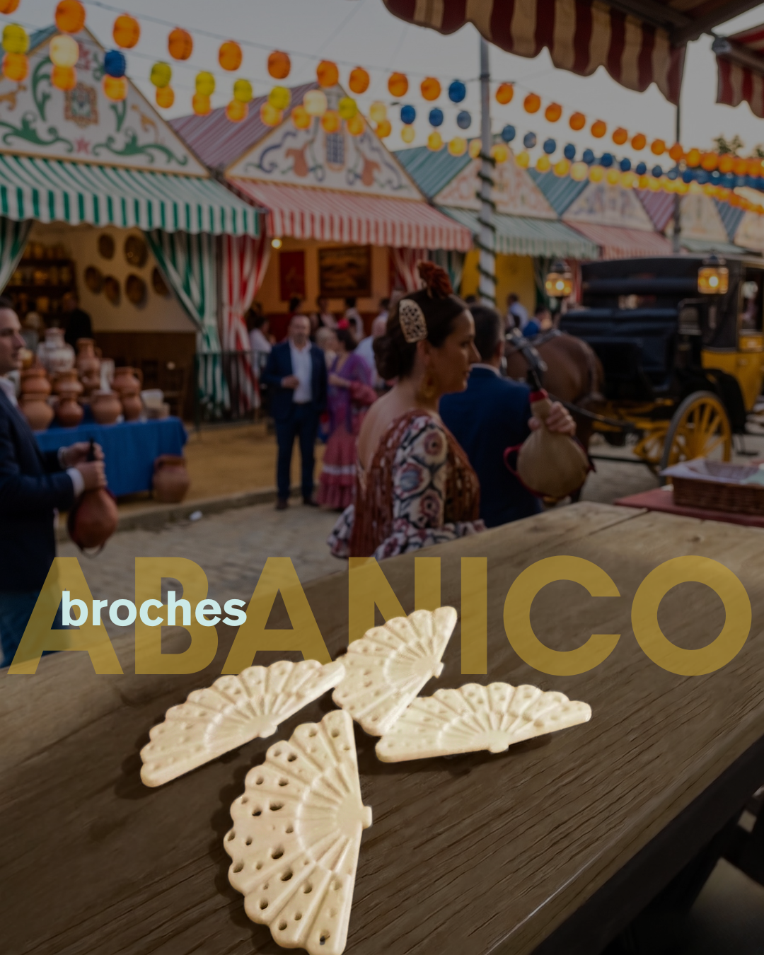 Broche de Abanico - Especial Feria | Aloha