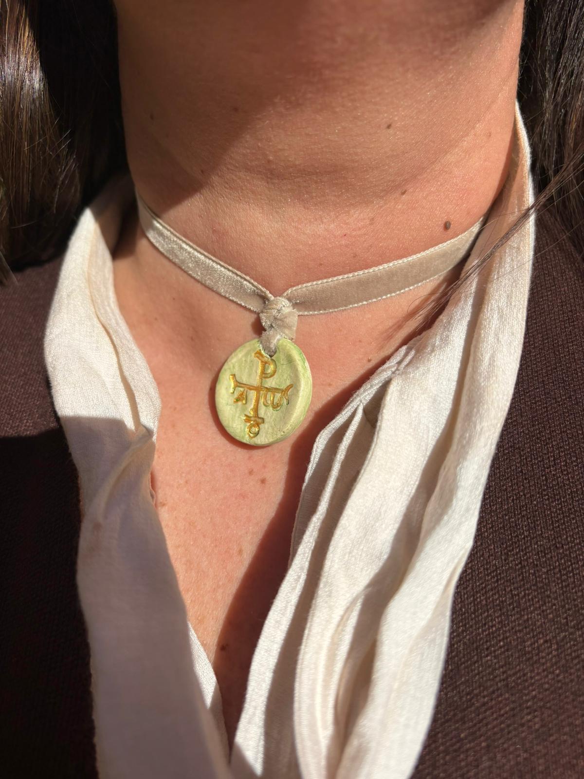 Medallón Crismón artesanal