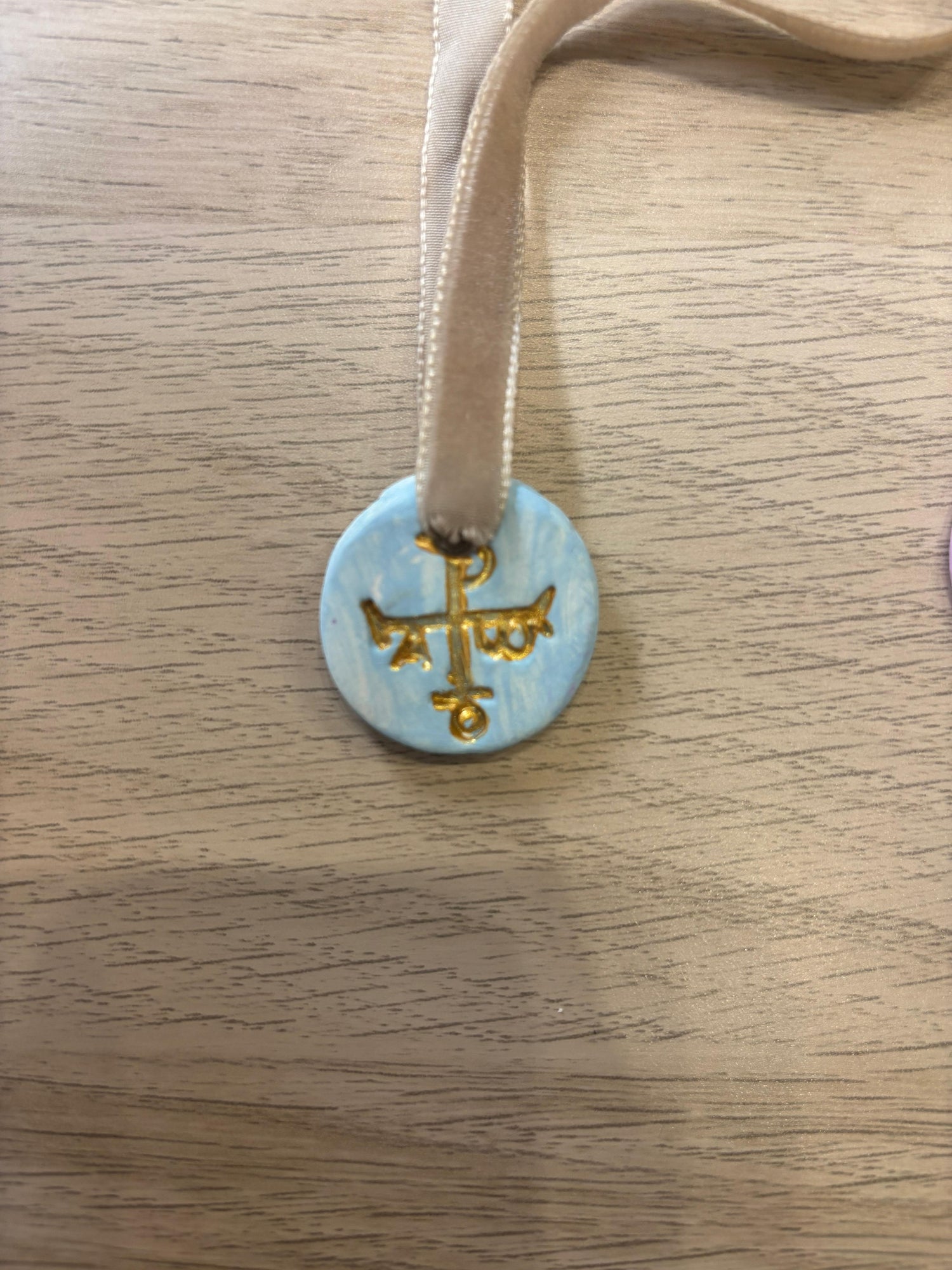 Medallón Crismón artesanal